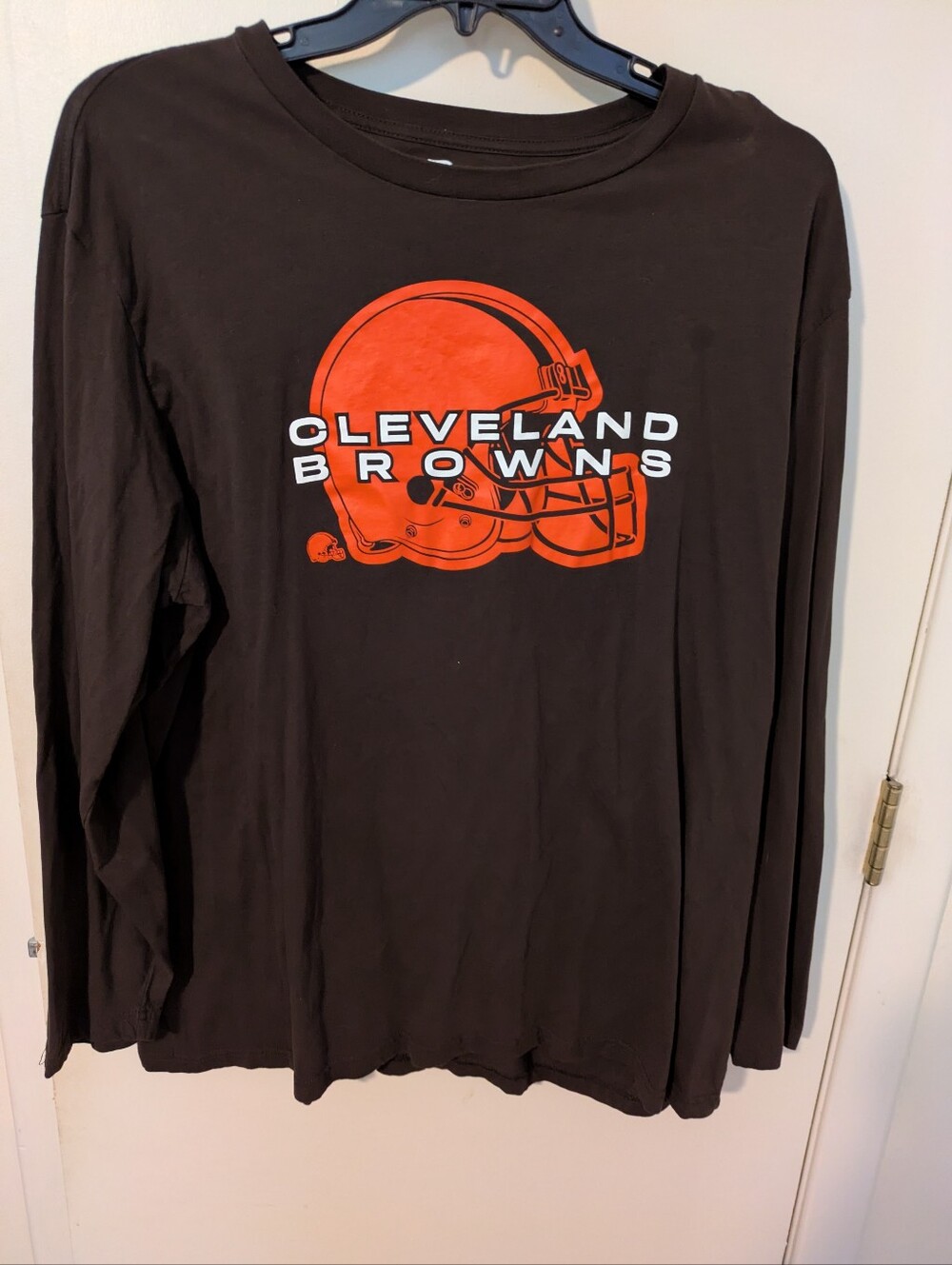 Fanatics Cleveland Browns Long Sleeve Shirt Men's 4XL Brown Orange NFL